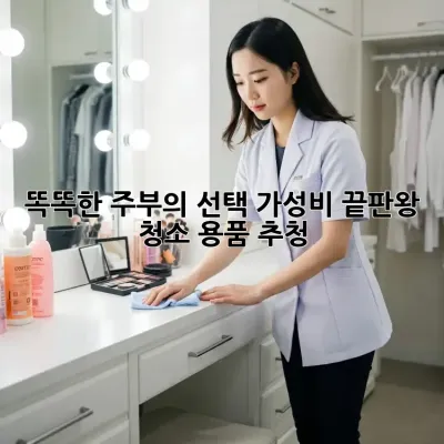 똑똑한 주부의 선택! 가성비 끝판왕 청소 용품 추청