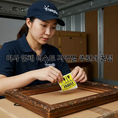 이사 업체 리스트: 지역별 추천과 꿀팁