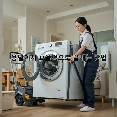 용달이사, 효율적으로 끝내는 방법!