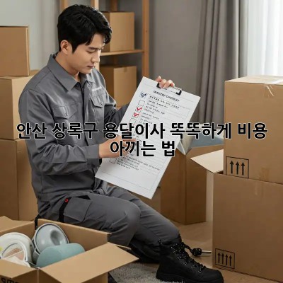 안산 상록구 용달이사, 똑똑하게 비용 아끼는 법 🚚💨