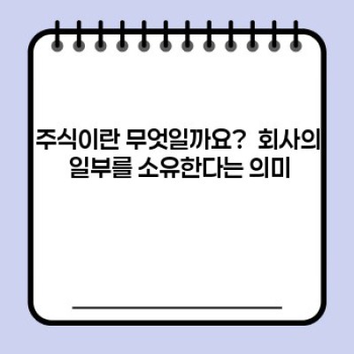 주식 투자 완벽 가이드: 초보자를 위한 A to Z