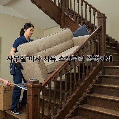 사무실 이사? 서류 스캔부터 똑똑하게!