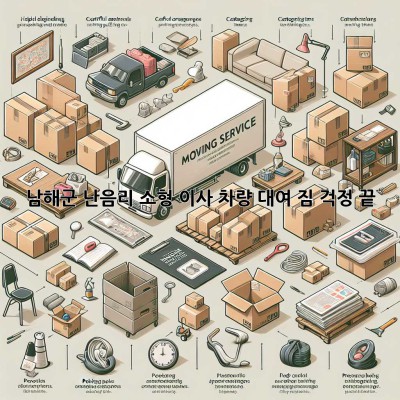 남해군 난음리 소형 이사 차량 대여: 짐 걱정 끝!